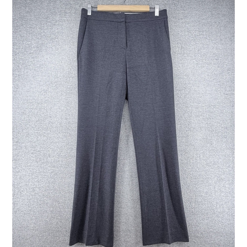 Max Mara Dress Pants Women Size 8 Gray Wool Business Made In Italy